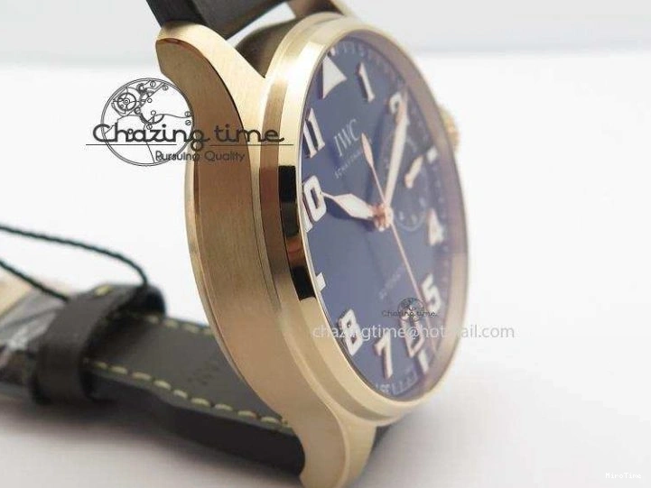 MIROTIME 0108 Big Pilot IW500909 RG ZF 1:1 Best Edition Le Petit Prince On Brown Leather Strap A Breathable 7293